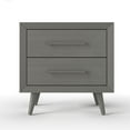 thumbnail image 5 of Child Craft Cranbrook 2-Drawer Nightstand, Mid-Century Modern Style, Pine Wood Construction, Lunar Gray, 5 of 7