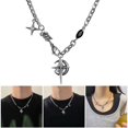 thumbnail image 2 of Giaone Unique Black Gemstones Necklace Featuring Star Designs for Modern Women, 2 of 9