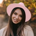 thumbnail image 3 of Bucket Hats Men's And Women's Solid Ribbon Bucket Hat Jazz British Hat Bucket Hats, 3 of 4