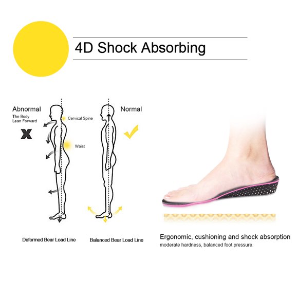 Plantillas transpirables, aumento de altura invisible, plantillas para aumentar la altura del elevador, plantillas amortiguadoras, rendimiento sólido