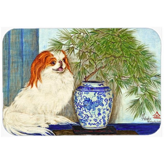 Carolines Treasures MH1048LCB Japonais Menton Ming Vase Verre Planche à Découper-Grande