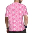 thumbnail image 2 of Wukai Breast Cancer Awareness (3) Print Men's Short-Sleeved Mesh T-Shirt,Quick-Dry Short Sleeve Workout T-Shirt-X-Large, 2 of 8