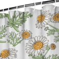 thumbnail image 3 of Waterproof Cute Boho Daisy Shower Curtain 72x72 Inch Boho Style Polyester Unique Shower Curtain for Bathroom Hotel Home Decor with 12 Plastic Hooks, 3 of 5