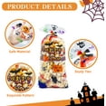 thumbnail image 3 of Halloween Cellophane Treat Bags, 100pcs Halloween Trick or Treat Goody Gags with 100pcs Twists for Snacks Cookies Packing, Goodie Bags Party Supplies, 3 of 6