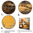 thumbnail image 3 of Designart "Rural Barns in Dot Art II" Countryside Wall Art Living Room, 3 of 5