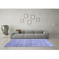 thumbnail image 3 of Ahgly Company Machine Washable Indoor Round Abstract Blue Contemporary Area Rugs, 5' Round, 3 of 4