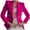 Hot Pink, variant on Summer Saving Clearance AXXD Long Sleeve Solid Pocket Button Cardigan Suit Cardigan Summer Blazers for Women Lightweight Clearance Hot Pink Size L(Us:8)