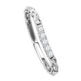 thumbnail image 4 of Aonejewelry 0.10 Carat Diamond Curved Lightweight Wedding Band In 14K White Gold, 4 of 5