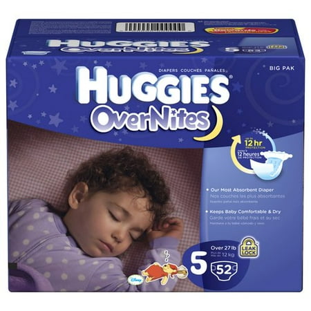 Huggies Overnites Disney Winnie The Pooh Diapers Size 5, 52 ct