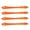 Orange, variant on Mega Cargo Control 1" Red Soft Tie Loops, 4 Pack UTV Offroad & Motorcycle Handlebar Tie Downs - 2400 LBS Break Strength