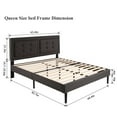 thumbnail image 6 of VECELO 3-Piece Bedroom Sets Bed Frame and 2 Nightstands, 6 of 9
