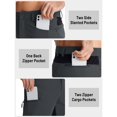 thumbnail image 6 of TACVASEN Mens Quick Dry Water Resistant Outdoor Golf Hiking Shorts Lightweight Breathable Strech Ripstop Cargo Work Shorts with Multi-Pockets, Dark Gray, 34, 6 of 7