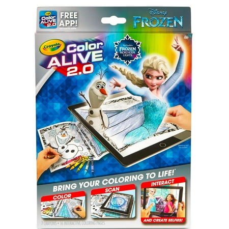 Crayola Color Alive 20, Frozen Coloring Book Set With App, 16 Pages