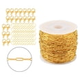 thumbnail image 2 of AMLESO 33ft Oval Link Chain Roll DIY Extender Lobster Clasp Paperclip Cable Chain for, 2 of 8