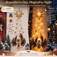thumbnail image 4 of Bethlehem Star of Faith Lighted Nativity Wall Decor, LED Christmas Wall Hanging with Holy Family Scene and Warm Lights for Home, Fireplace and Entryway, 4 of 9