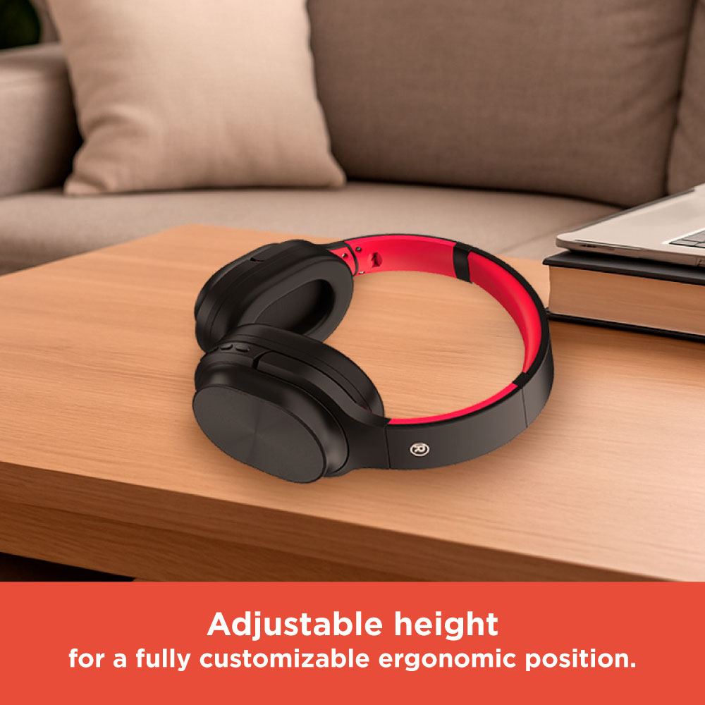 RadioShack Black/Red Bluetooth Headphones