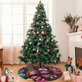 thumbnail image 7 of Rateoe Monstrous Cartoon Characters Print Christmas Tree Skirt 30" for Xmas Holiday New Year Party Circle Tree Mat Ornaments Decoration, 7 of 7