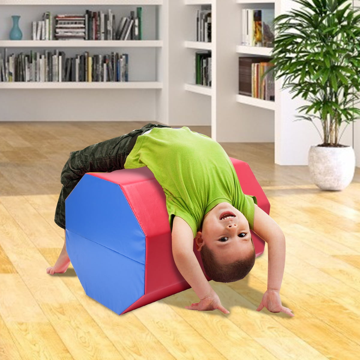 Octagonal Mat, 24" x 30" Gymnastics Mat Octagon Jump Box Children Gym Skill Exercise Airtrack