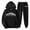 Black, variant on JHLZHS Hippie Clothes for Men and Women Men's Casual Long Sleeved Letter Printed Tracksuit 2 Sets Tracksuit Hoodie and Pants Fall Outfits for Men Pants Men Outfit