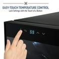 thumbnail image 3 of Ivation 8 Bottle Thermoelectric Wine Cooler, Quiet Freestanding Wine Fridge, Black, 3 of 8