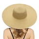 thumbnail image 2 of ¡Rebajas! Sombrero Fdelink para el sol, con protección UV, para verano, para mujer, ancho, de paja, para playa, para niña, plegable, color beige., 2 of 3