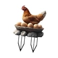thumbnail image 4 of Hen Plaque Plaque Flowerpot Stake Stake Stake Accesorios versátiles para el espacio al aire libre Decoración decorativa del patio Acrílico, 4 of 8