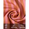 thumbnail image 6 of FEOYA Ladies Casual Pajama Bottoms Wide Leg Women Striped Drawstring Pants Loose Lounge Trousers Low Rise Sleepwear Pants With Pockets L, 6 of 7