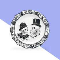 Potter's Studio 8.5" Halloween Skulls Dessert / Salad Plate