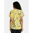 thumbnail image 3 of Peanuts Snoopy Women's Graphic Scrub Top, Sizes S-3XL, 3 of 5