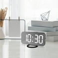YXVWKN Digital Alarm Clock Large LED Display With Dual USB Charger