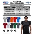 thumbnail image 7 of Exxact Sports Men’s Football Practice Jersey - Pro-Style, Lightweight & Breathable Mesh Football Jersey For Men (Orange , Adult 2XL / 3XL), 7 of 7