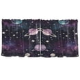 thumbnail image 6 of BZSMCE Set of 2 Pieces Window Curtains In Night Sky Mosaic Pattern 57x24in/57x36in, 6 of 9
