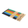 thumbnail image 4 of Soidarity 2 uds baquetas tacos de bambú Fascis accesorios piezas de varillas de percusión balada profesional música folk mango de goma Accesorios para instrumentos musicales Negro Soidarity OD029367-04, 4 of 6