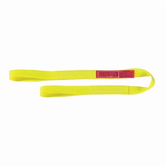 Lift-All Web Sling, Type 3, 4 ft L, 2 in W, Nylon, Yellow EE1602NFX4