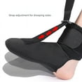 thumbnail image 3 of Adjustable Plantar Fasciitis Night Splint - Breathable Foot Drop Brace With Strap, Orthotic Support For Achilles Tendonitis, Post-Injury Recovery,M,Black-M 40-44, 3 of 6