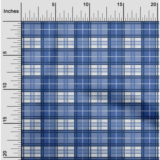 oneOone Viscose Jersey Fabric Madras Check Print Sewing Fabric BTY 60 Inch Wide