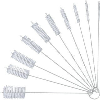  NUTJAM Straw Cleaner Brush Kit, Drinking Long Pipe Cleaner, Straw  Cleaning Brush for Glass Silicone Metal Straws, Bottle, Tumbler, Sippy Cup,  Tube (White, 9 Pack) : Health & Household