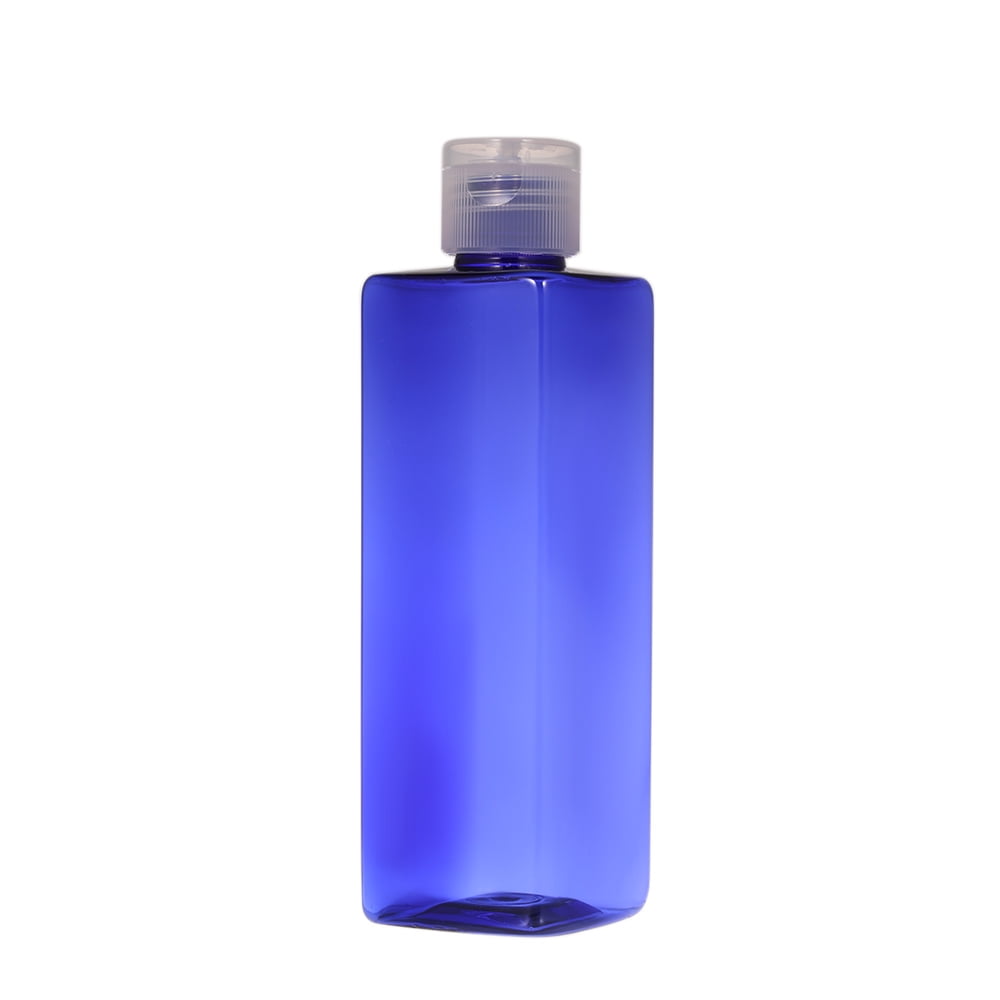 250ml Empty Square Bottles Refillable Bottle with Flip Cap for Shampoo