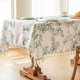 thumbnail image 4 of Mantel con estampado floral y de pájaros con borlas | Mantel rectangular de lino sintético | Tejido de poliéster impermeable y resistente a la suciedad para mesas de comedor y de centro, 4 of 6