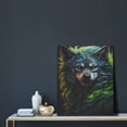 thumbnail image 5 of Sikiie Realistic Style Green Fur Wolf Print Canvas Decorative Hanging Painting, Anti-shrinkage Hanging Frame, Suitable for Home, Office Wall Decorations, 5 of 6