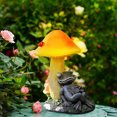 thumbnail image 4 of Solar Resin Handicrafts Mushrooms Lamps And Frogs Ornaments, 4 of 5
