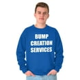 thumbnail image 3 of Dad Bump Creation Baby Announcement Men Big & Tall Sweatshirt Brisco Brands 2X, 3 of 6