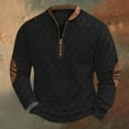 thumbnail image 1 of Blusas y camisas de manga larga con cuello redondo Sudadera con capucha de cuello redondo para hombre Jersey estampado Blusa de poliéster de manga larga para hombre, 1 of 4