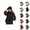 Black, variant on Women Cable Knit Scarf Soft Warm Thick Cozy Winter Wrap Outdoor Cold Weather Gear for Travel Daily Wear Work Snow Fashion Comfortable Accessory Autumn Winter Style – Stocking Stuffers Ski