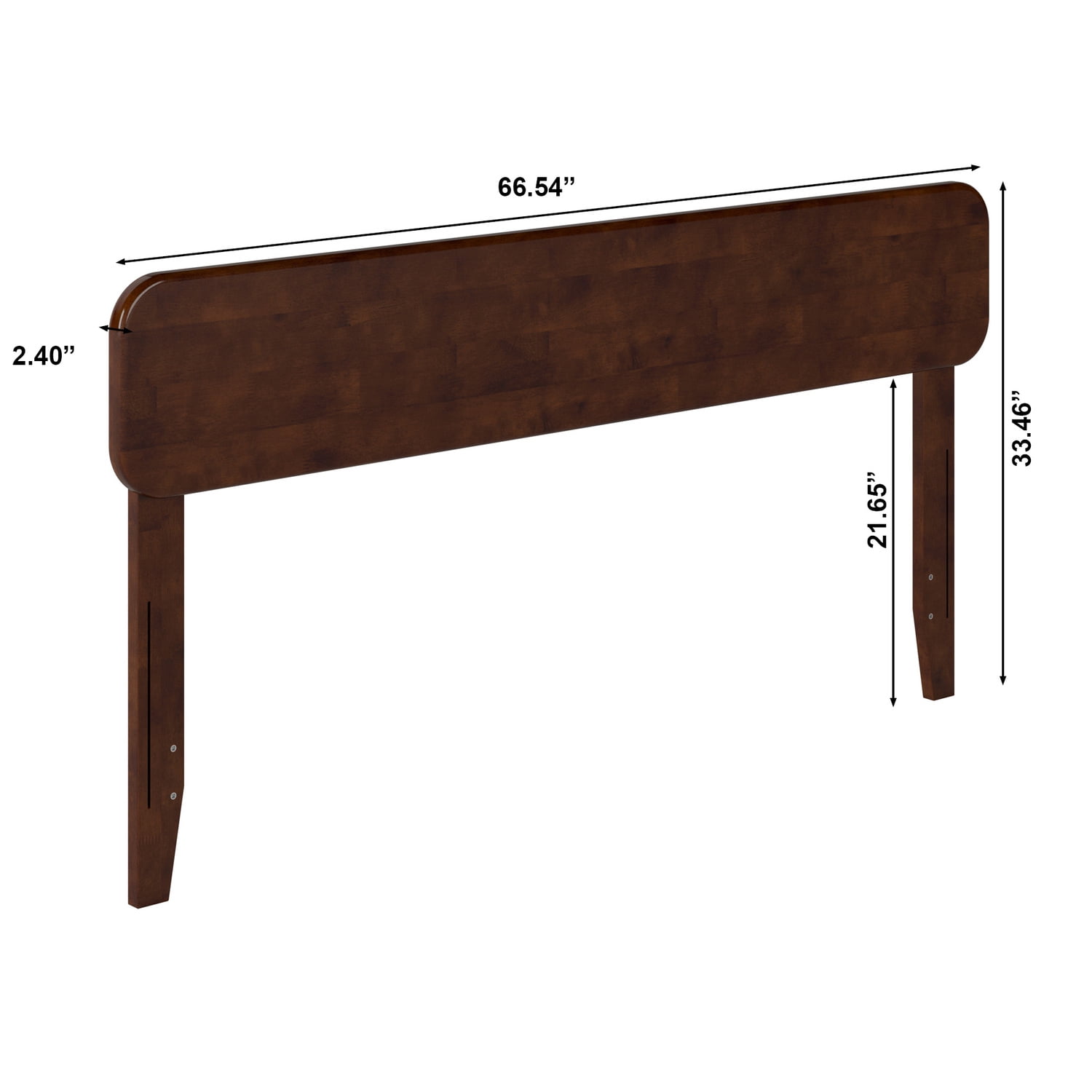 AFI, Florence Queen Solid Wood Headboard, Walnut