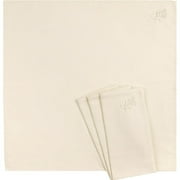 Better Homes and Gardens Embroidered Napkin in Creamy Parchment, Set of 4