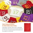 thumbnail image 3 of Yuarrent 10 piezas de pegatinas de estampado, película de letras decorativas, arte de papel profesional, calcomanías de tela de transferencia de calor, De coser Rojo Yuarrent HA062135-04B, 3 of 6