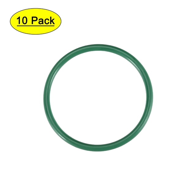 Uxcell Anillos O de caucho de fluor de 29mm OD 25mm ID 2mm de ancho, paquete de 10