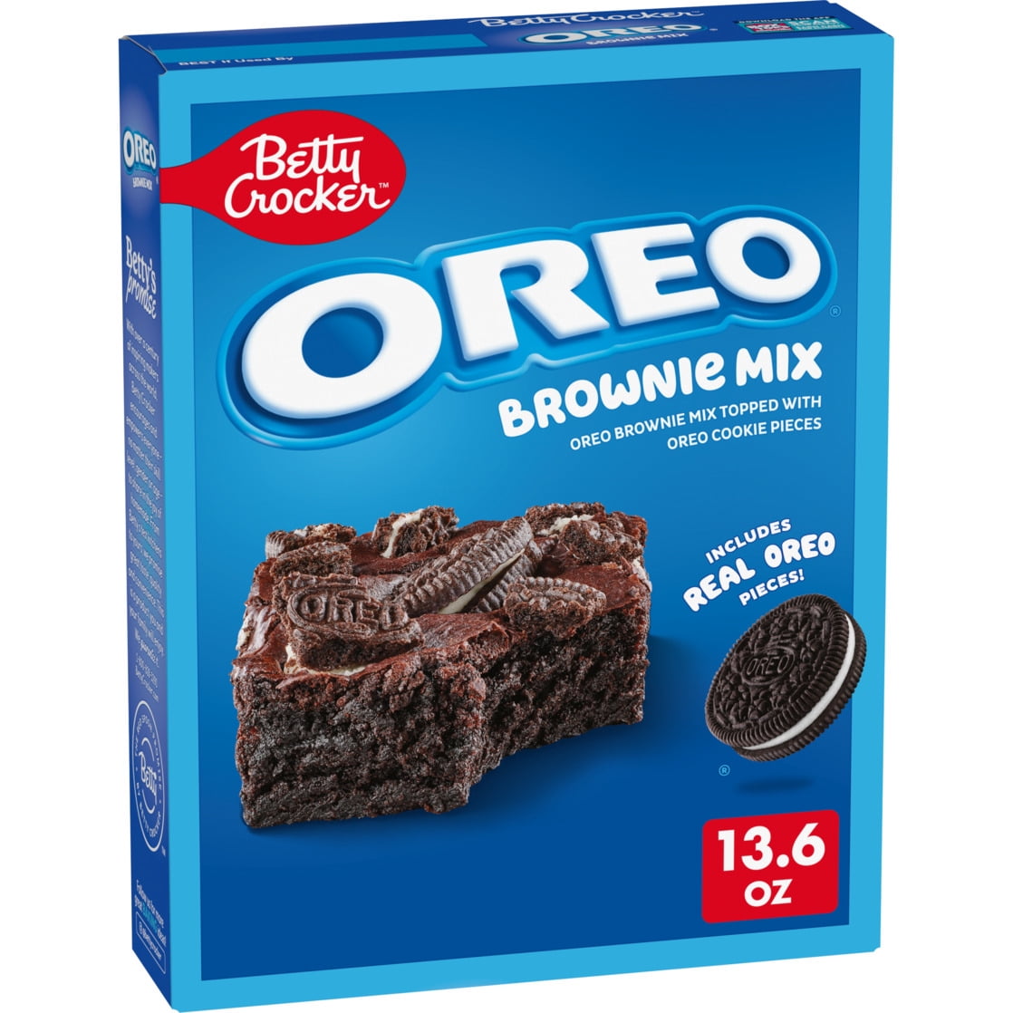 (6 pack) Betty Crocker OREO Brownie Mix, OREO Brownie Mix Topped With OREO Cookie Pieces, 13.6 oz