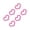 B, variant on 6PCS Heart Pixel Car Stickers Waterproof Vinyl Decals for Auto Window Headlight Adhesive Decoration Mosaic Taillight